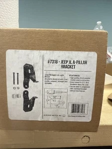 KC HiLiTES 7318 A-Pillar Black Light Mount Brackets - Jeep Wrangler JL - Picture 1 of 4
