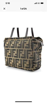 FENDI Zucca Hand bag Mini Nylon Authentic - Image 1 of 4