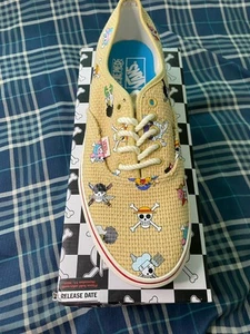 TALLA 12! Vans Auténtico x Sombrero de Paja de Una Pieza Nami Tenis Luffy ¡Difícil de encontrar! - Imagen 1 de 5