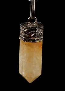 Himalayan golden healer crystal pendant   # 7851 - Picture 1 of 4