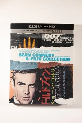 007 Sean Connery James Bond 6-Film 4K Collection w/ Slipcover NO DIGITAL Foto 1 de 4
