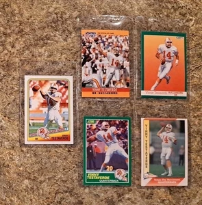 (5) Vinny Testaverde 1988 Topps Rookie Card RC 1989 1990 1991 Pro Set Score Jets - Picture 1 of 11