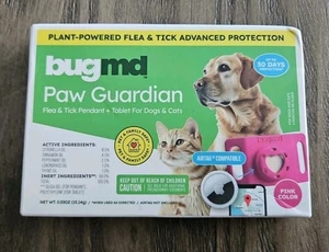 BugMD Paw Guardian Flea & Tick Prevention Pendant for Dogs & Cats AirTag Holder  - Picture 1 of 3