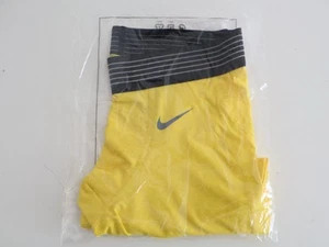 Nike Pro Compression Shorts Yellow Mens M BNWT - Picture 1 of 6