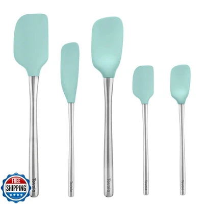 Espátula Tovolo Flex-Core aço inoxidável com cabo conjunto de 5 para preparação de refeições, cozinhar - Imagem 1 de 4