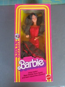 Bambola BARBIE SPAGNOLA internazionale nuova con scatola, 1982 in scatola, SPAGNA - Foto 1 di 9