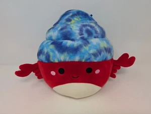 Squishmallows Indie El Cangrejo Ermitaño 8” Peluche Azul Tie Dye Shell KellyToy RARO - Imagen 1 de 6