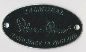 SILVER CROSS PRAM BODY BADGE EMBLEM LOGO SPARES - BALMORAL COACH BUILT - Picture 1 of 1