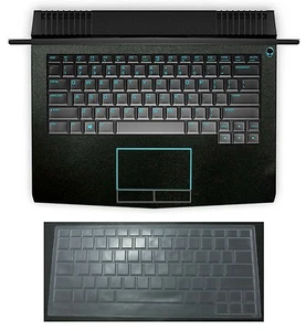 Pelle palmo nero opaco + cover tastiera per Dell Alienware 13 R1 R2 R3 - Foto 1 di 4