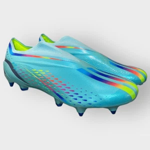 Adidas X Speed Portal + Elite SG Clear Aqua Soccer Cleats GW8420 Mens 11.5 New - Picture 1 of 12