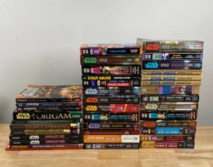 Star Wars Books Lot of 39 Sci Fi Yoda Skywalker Collection Novel Legends & Canon - Picture 1 of 10