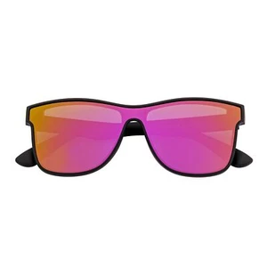 PRIME TIME - Sonnenbrille polarisiert flache Gläser mattschwarz lila verspiegelt - Bild 1 von 10