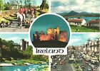 Busy Streets, Mountains, Men In Horses, Beautiful Castles, Ireland Postcard