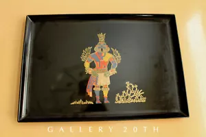 💥 RARE! COUROC MID CENTURY HOPI INDIAN TRAY! MONTEREY ICONIC CA MODERN VTG 💥 - Picture 1 of 7