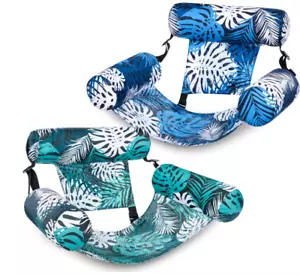 Inflatable Pool Floats Adult,2 Packs Floating Lounge Chairs,Blow up Pool Noodles - Picture 1 of 8