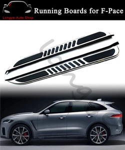 Tabla de correr de acero inoxidable apta para Jaguar F-Pace 2016-2024 Side Step Nerf Bar - Imagen 1 de 9