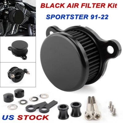 CNC Air Cleaner Intake Filter For 1991-2022 Harley Sportster Iron 883 1200 72 48 - Image 1 of 4