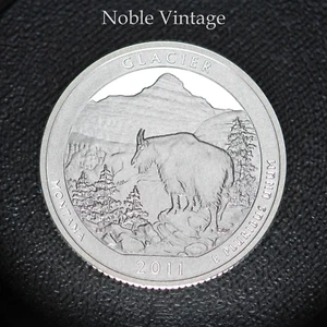 2011 S Silver Proof Glacier ATB Quarter - 90% Silver -Light Toning - Lot A - Picture 1 of 2