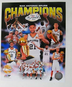 San Antonio Spurs 2014 NBA Champions Serie # lizenziertes 8 x 10 Foto nur 5.000 - Bild 1 von 2