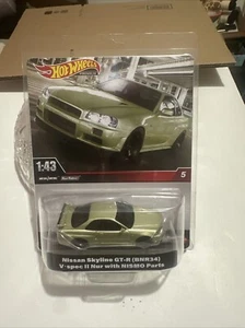 HOT WHEELS 1:43 NISSAN SKYLINE GT-R (BNR34) V SPEC 2 WITH NISMO PARTS - Picture 1 of 4