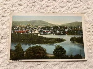 Postcard Towanda Looking Across Susquehanna River Pennsylvania PA c.1917 - Picture 1 of 7