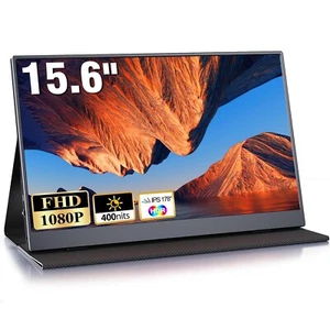 Portable Monitor,15.6 Zoll Tragbarer Mobiler Monitor 1080P FHD IPS mit Mini HDMI - Bild 1 von 10