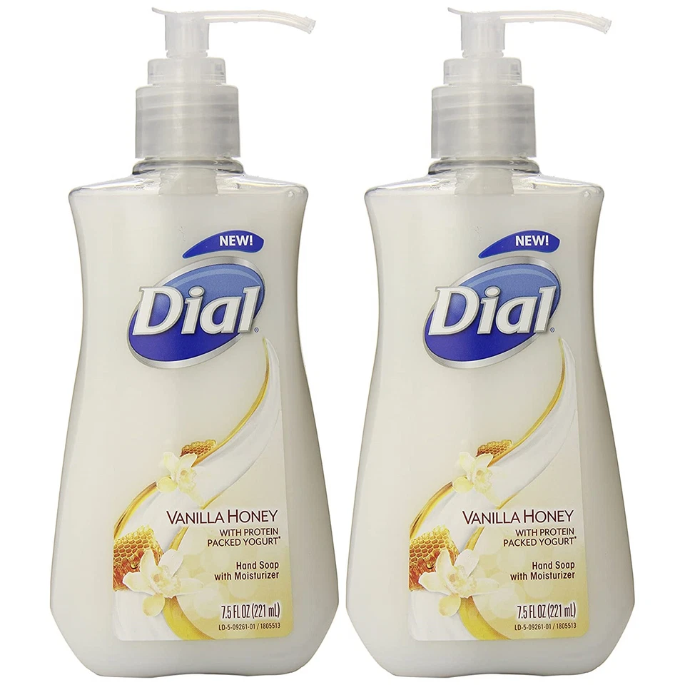 Paquete de (2) jabón líquido de manos con esfera nueva, miel de vainilla, 7,5 fl oz Foto 1 de 3