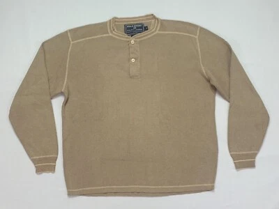 Suéter Pullover Vintage Polo Deportivo Ralph Lauren Para Hombre Mediano M Estilo Henley De Colección Foto 1 de 4