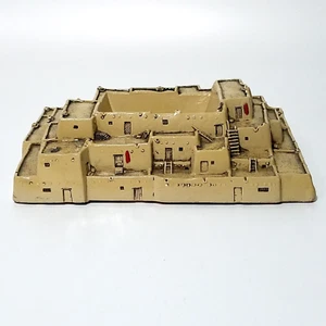 JR Davis Native American Southwest Pueblo Hopi Indian Village Art Sculpture Vtg - Picture 1 of 10