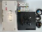 PS3 Playstation 3  Slim 120GB Console Boxed - Tested &amp; Working + 8 Games