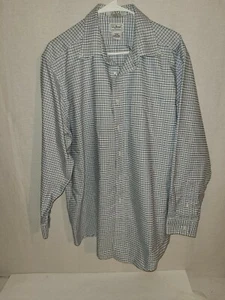 LL Bean Traditional Fit Button Up Shirt Mens  17/34  Long Sleeve. Multi striped - Picture 1 of 3