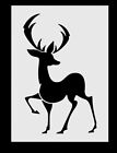 5” x 7” Stencil Deer Prancer Reindeer Christmas Xmas Art gelli plate Card Making
