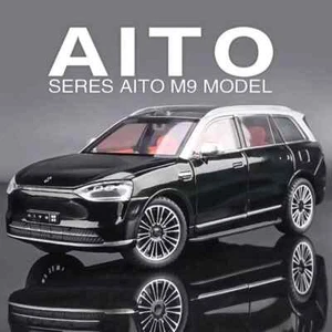 1:24 AITO M9 SUV Alloy Diecast Car Model Sound & Light Simulation Kids Toy Gift - Picture 1 of 17