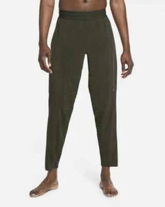 Nike Men's Dri-Fit Dark Green Tapered Leg Jogger Yoga Running Training Pants M - Picture 1 of 5