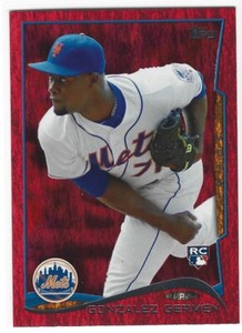 GONZALEZ GERMEN 2014 TOPPS RED FOIL ROOKIE METS 