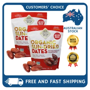 Sunny Fruit Organic Sun-Dried Dates Pitted Deglet Nour Dates - 40oz 1.13Kg - Picture 1 of 11