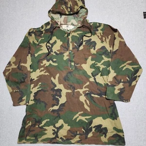 BLACK SHEEP Brand Mesh Shirt XL Camo Hunting Hooded Cover Button Up Drawstring - Picture 1 of 8