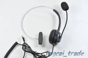 Telefono Auricolare Monaurale Comunicazione Microfono Testa Cristallo Nero - Foto 1 di 4