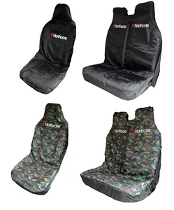 Northcore Van Car Seat Covers Single Or Double Black or Camo combi Packs VW T5 - Picture 1 of 14