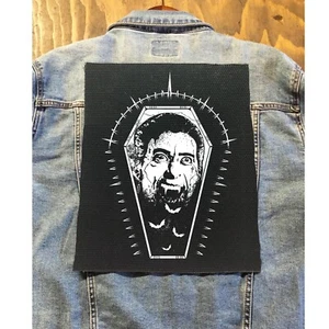 Parche trasero chaqueta estilo tatuaje ataúd película de terror de Drácula - Imagen 1 de 3