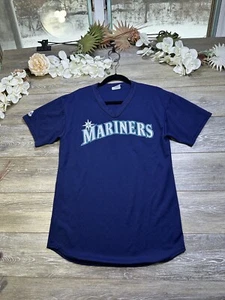 Vintage Majestic Seattle Mariners Jersey Shirt Size Medium Slim Made In USA MLB - Picture 1 of 15