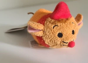 Disney Tsum Tsum Jaq Cenerentola Mouse 3,5" Mini Peluche Giocattolo Jack Sidekick Cappello Rosso - Foto 1 di 2