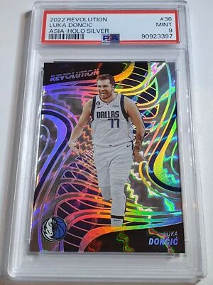 2022 Panini Revolution Luka Doncic #36 ASIA SILVER /75 Holo - PSA 9 (POP 3) - Image 1 of 3