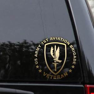 Army 1st Aviation Brigade Veteran Vinyl Decal Sticker - Foto 1 di 2