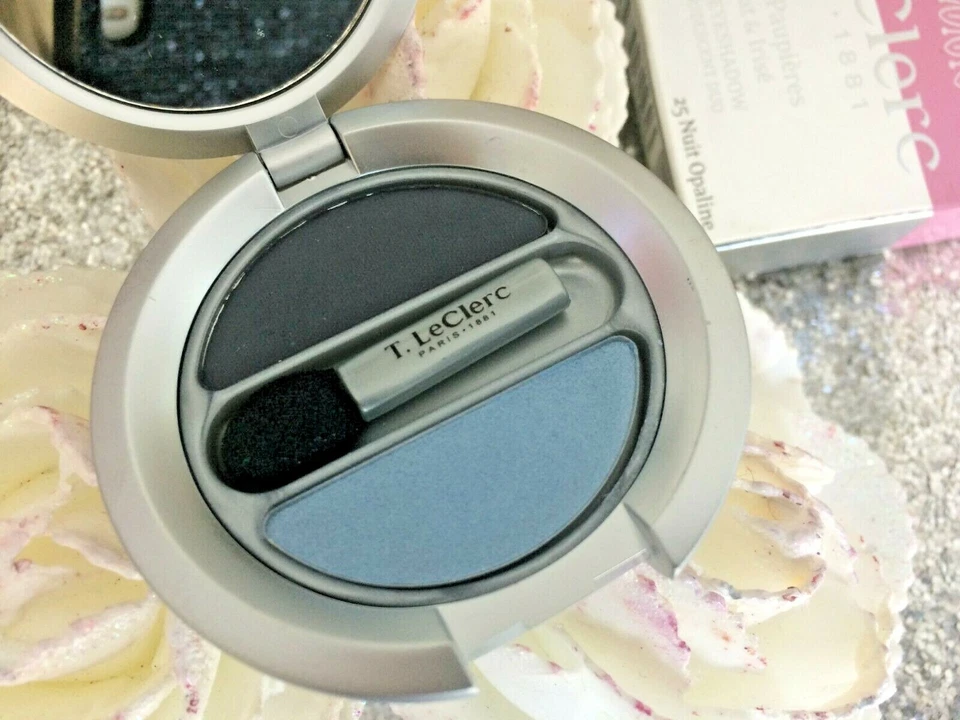T LECLERC Augen Duo -schatten Augenlider Matt & Irisierend 25 Nacht Opaline Wert - Bild 1 von 1