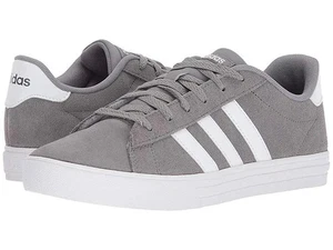 adidas Kid's Daily 2.0 Sneakers Shoes Grey/White Suede Size 6 New - Picture 1 of 8