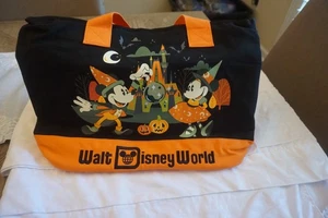 NEU🎃 WDW Disney Parks 2025 Halloween Mickey Minnie Mouse Tragetasche Reißverschluss Canvas!! - Bild 1 von 4