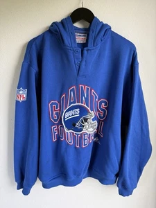 De Colección Apex One Pro Line Para hombres NY Giants Sudadera con Capucha Grande Azul Retro NFL Fútbol - Imagen 1 de 15