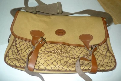 BARBOUR -   B725  ESKDALE -COTTON CANVAS BAG WITH FRONT NET & LINER-MADE IN UK - Image 1 of 4