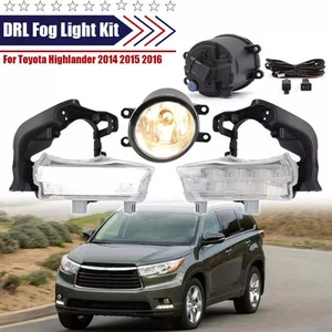Luz de circulación diurna LED DRL con cableado de lámpara antiniebla para Toyota Highlander 2014-2016 - Imagen 1 de 17